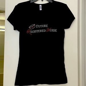 🏥❤️ FUTURE REGISTERED NURSE RHINESTONE T- shirt.